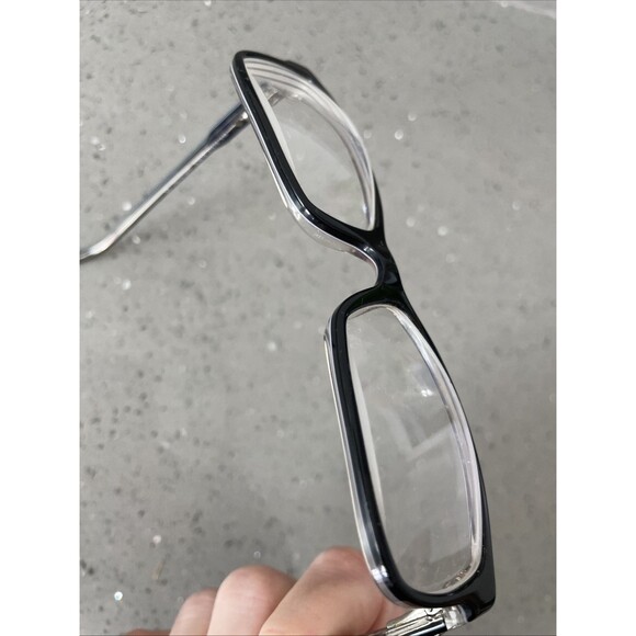 Burberry Black Clear Rectangular Glasses Frames ONLY Italy B2004 3016 52 16 140 - Picture 15 of 15